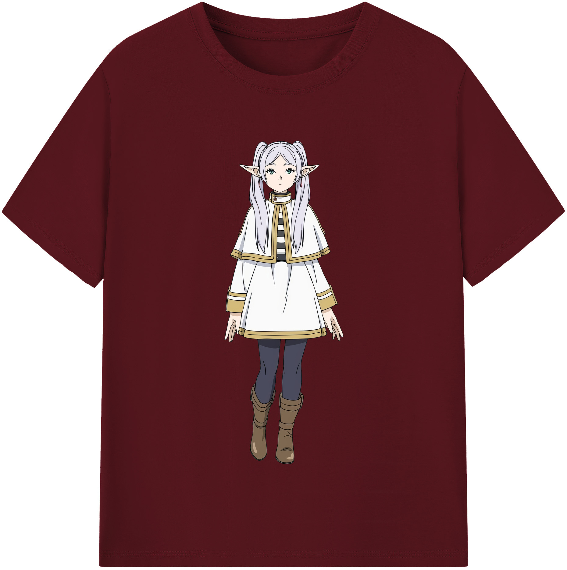 （画像用） 葬送のフリーレン Frieren 綿100％半袖Tシャツ（フロントプリント）